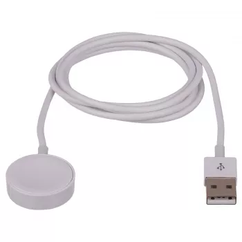 Akyga AK-SW-15 magnetische oplaadkabel voor Apple Watch, USB, 1 m, wit (AK-SW-15)