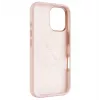Achtercover FIXED voor Apple iPhone 16 Liquid Silicone roze met MagFlow slanke beschermhoes