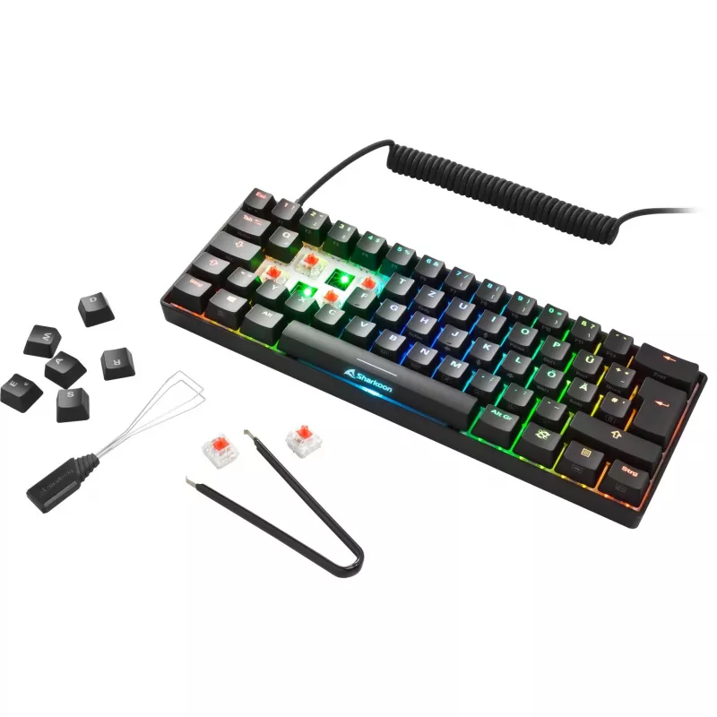 SKILLER SGK50 S4, gaming-toetsenbord zwart, DE-layout, Kailh Red