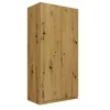 Kledingkast Top E Shop SD-90 ART KPL — eikenkleurig frame, 7 schappen, 2 deuren