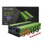 Qoltec Monolith spanningsomvormer | batterijlading | UPS | 2000W | 4000W | 12V naar 230V | zuivere sinusgolf | LCD zwart-groen