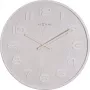 NeXtime 3096WI - wandklok - quartzklok - rond - wit - hout - hout