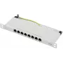 Renkforce RF-4996630 8-poorts patchpaneel 254 mm (10) CAT 6a 0,5 HE grijs (RF-4996630)