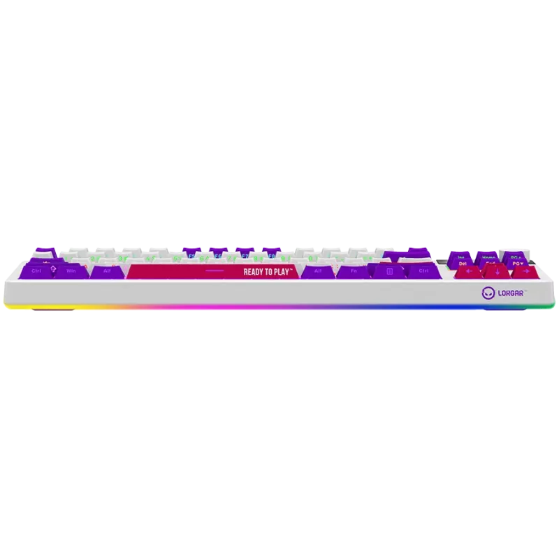 LORGAR KBP70TKLW, draadloos TKL mechanisch gaming-toetsenbord Pro, wit, EN-layout