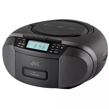 Radio-speler JVC RC-E444B zwart met cd-speler en FM-tuner