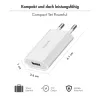 USB-A-stopcontactadapter, 5W, 5V/1A, 1xUSB-A wit