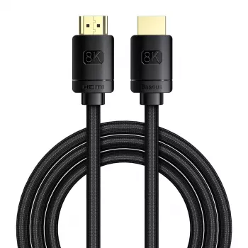Baseus High Definition Series HDMI 2.1 kabel, 8K 60Hz, 3D, HDR, 48Gbps, 2m (zwart)
