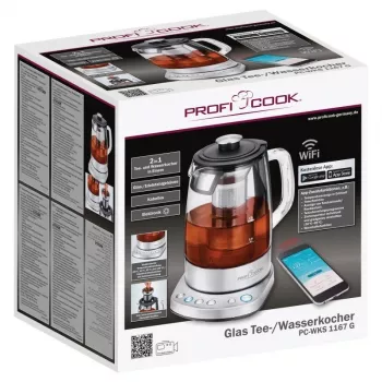 Proficook elektrische draadloze glazen waterkoker PC-WKS 1167
