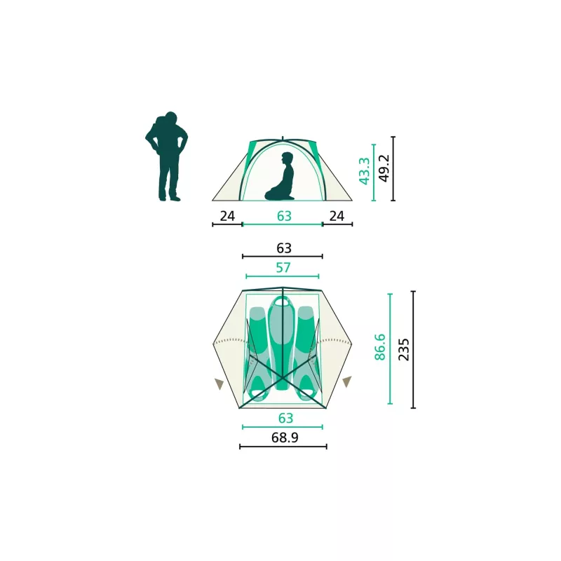 Jack Wolfskin 3008001_4311_OS groen