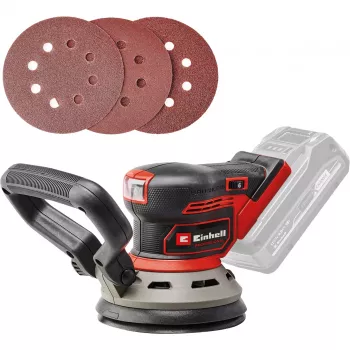 Vloerschuurmachine EINHELL TP‑RS 18/32 Li BL Solo — 24.000 t/min, zwart/rood, 1,11 kg