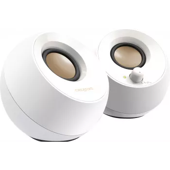 Creative Pebble 2.0 desktop stereoluidsprekers, wit