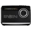 Luidspreker SVEN SRP-155, zwart (3W, Bluetooth, FM/AM/SW, USB, microSD, zaklamp, accu)