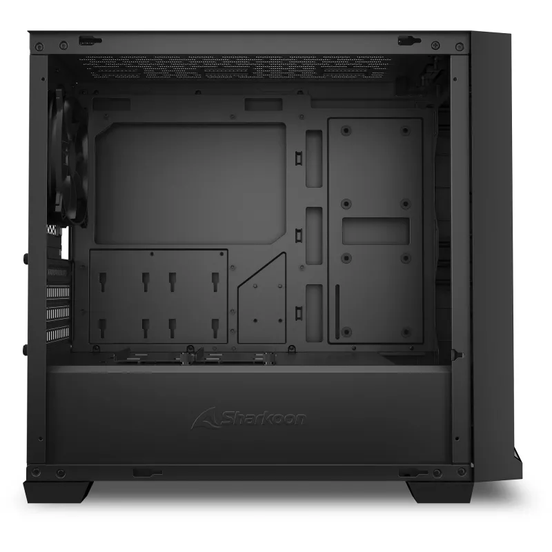 Pc-behuizing Sharkoon J1000 ARGB mATX — mid-tower Micro-ATX-behuizing met ARGB-verlichting