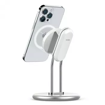 Telefoonstandaard SODI SIM-300 zilver MagSafe – deskthouder voor MagSafe-compatibele iPhone