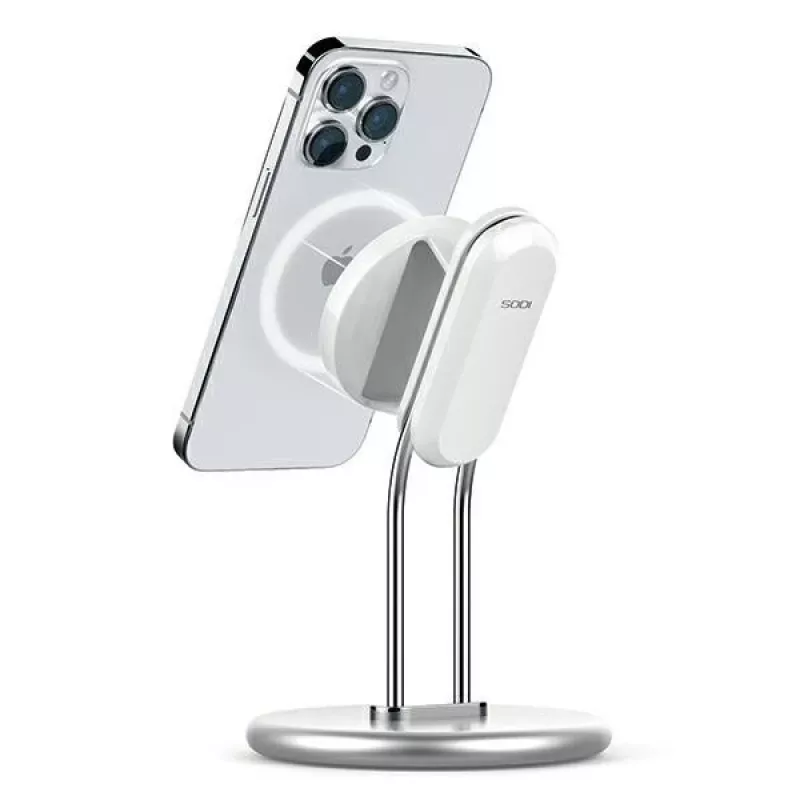 Telefoonstandaard SODI SIM-300 zilver MagSafe – deskthouder voor MagSafe-compatibele iPhone