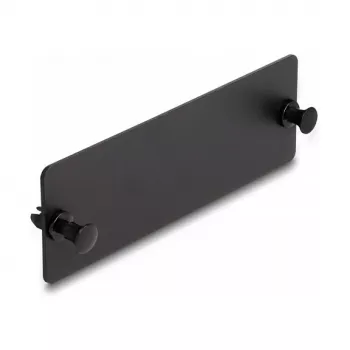 DeLOCK glasvezel-blindafdekking zwart 109 mm metaal