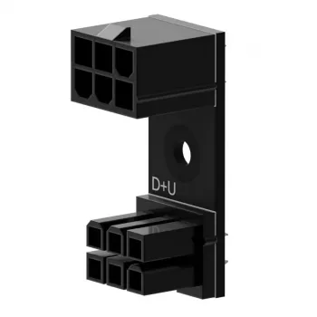 6‑pin PCIe 180° adapter D+U, Singularity SC-A-PCIE6-DU, haakse 6‑pin PCIe-stroomadapter