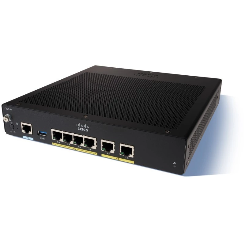 Bedrade router Cisco C927-4P Gigabit Ethernet zwart