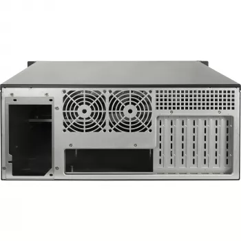 Rackmount-behuizing INTER-TECH IPC 4U-4508 Zwart — 4U server-/pc-chassis, rackmount
