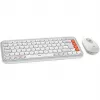 Logitech POP Icon Combo Bluetooth QWERTZ Zwitsers oranje witte muis