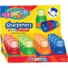Puntenslijper colorino 65269PTR 2in1 met gum — dubbele handpuntenslijper met geïntegreerde gum