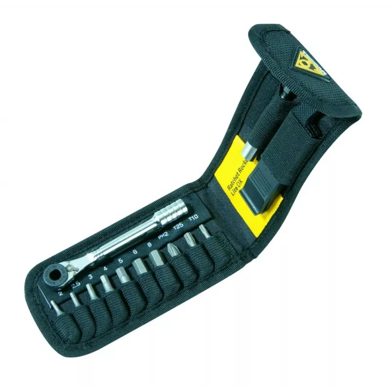 TOPEAK Ratchet Rocket Lite DX schroevenset, compacte ratel-multitool (T-TT2524)