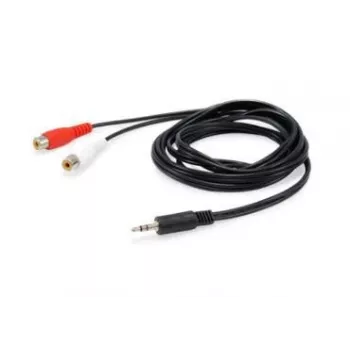 Equip 147093 audiokabel 250 m 2 x cinch 3,5 mm zwart