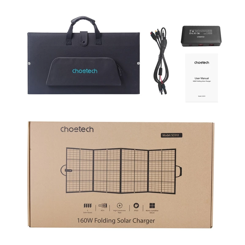 Choetech SC010 160W opvouwbare zonne-oplader