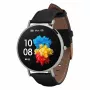 Smartwatch Garett Verona zilver-zwart leer VERONA_SREB_CZARN_SKOR Garett