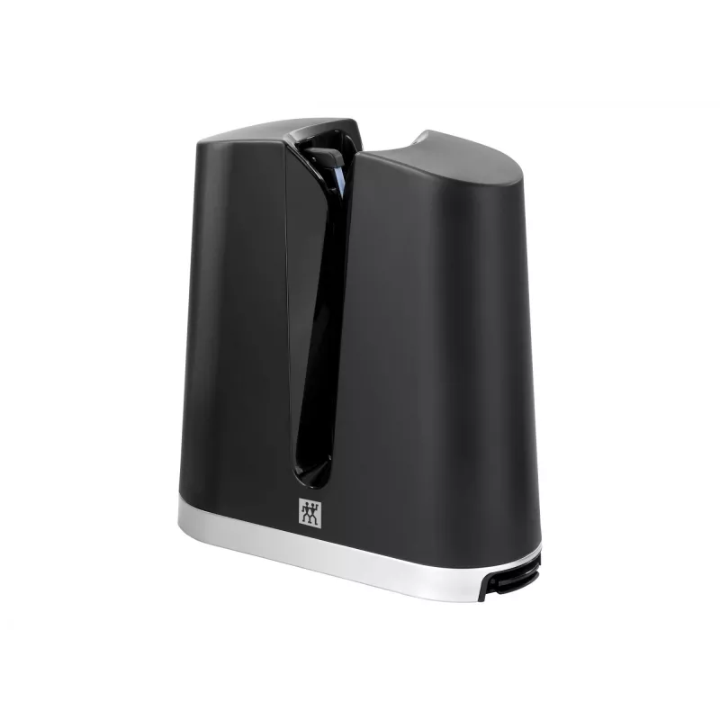Messenslijper ZWILLING V-Edge Pull Through, zwart, compact doorhaalontwerp