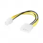 Wentronic Goobay interne pc-stroomkabel, 0,16 m - 5,25-stekker > P4-stekker (51362)