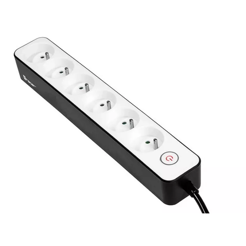 TRACER Stekkerdoos Zebra 1,5 m 6 stopcontacten