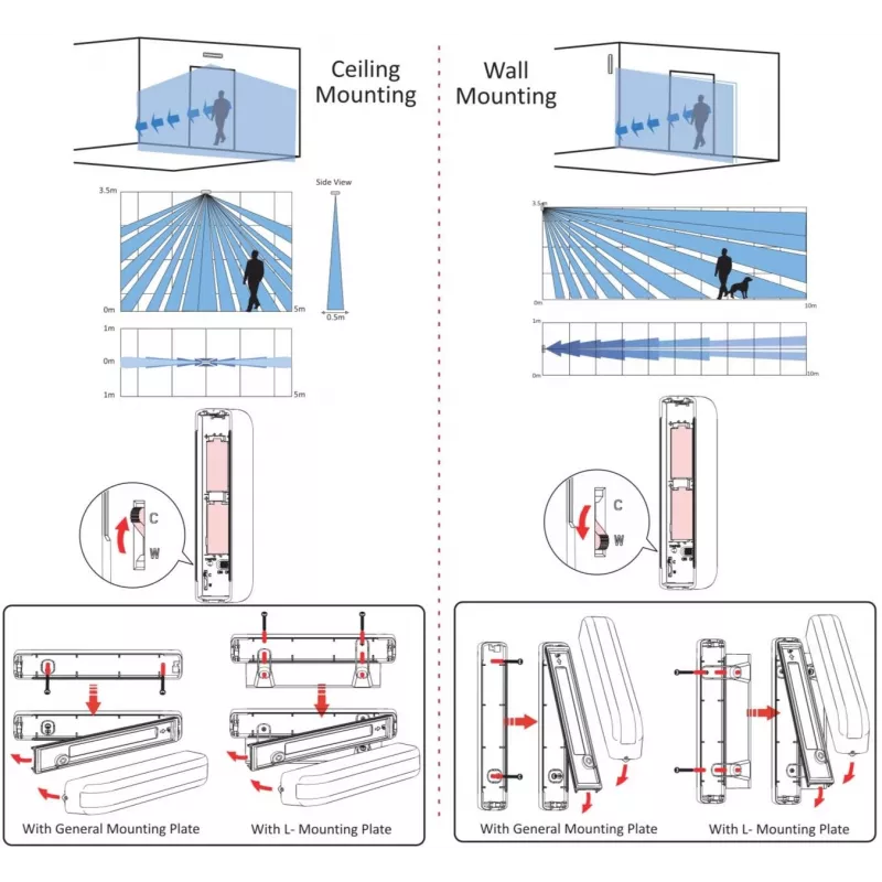 HIKVISION DS-PDC10AM-EG2-WE Ax Pro draadloze externe PIR-melder. (DS-PDC10AM-EG2-WE)