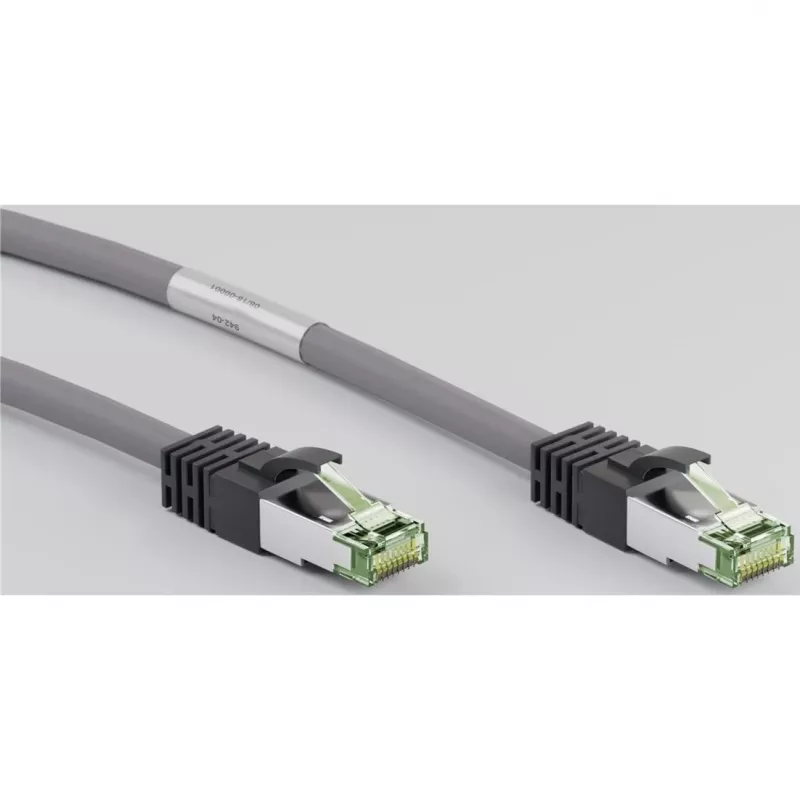 Goobay CAT 8.1 patchkabel, S/FTP (PiMF), grijs, 0,5 m - LSZH halogeenvrij, koper AWG 24 (55135)