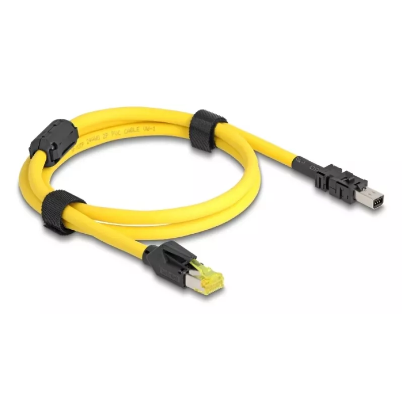 Netwerkkabel DeLOCK 81250 zwart geel 1m Cat6