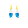 LANBERG FO-LULU-SD11-0010-YE glasvezel patchkabel, SM LC/UPC naar LC/UPC duplex, G.657.A1, 1 m, geel