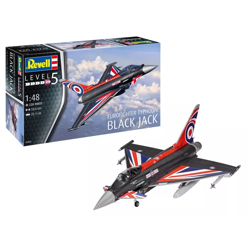 Plastic modelbouwpakket REVELL Eurofighter zwart Jack 1:48