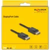 DisplayPort-kabel DeLOCK 81174 1 m zwart DisplayPort naar DisplayPort