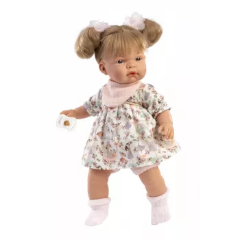 Pop Llorens Joelle, 38 cm huilende pop met realistische kenmerken en zachte lichaam