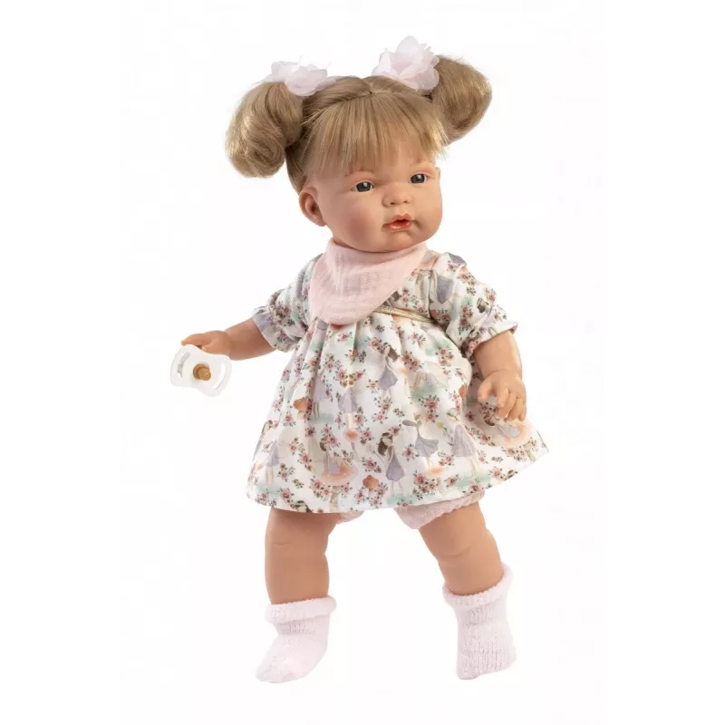 Pop Llorens Joelle, 38 cm huilende pop met realistische kenmerken en zachte lichaam