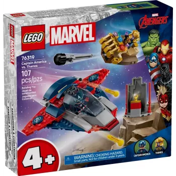 Bouwset LEGO Marvel Super Heroes Captain America Thanos 76319 — 107 onderdelen, 2 minifiguren, leeftijd 4+