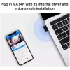 Mercusys MA14N AX3000 Nano wifi-usb-adapter, tot 287 Mbps