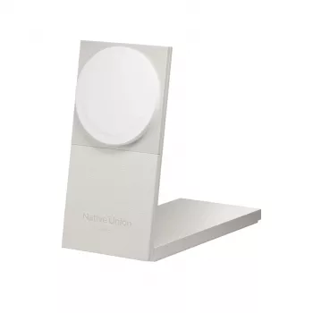 Native Union Rise 2-in-1 Qi2 draadloze oplader zandsteen