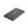 NATEC RHINO GO behuizing USB 3.0 voor 2,5'' SATA HDD/SSD, zwart aluminium