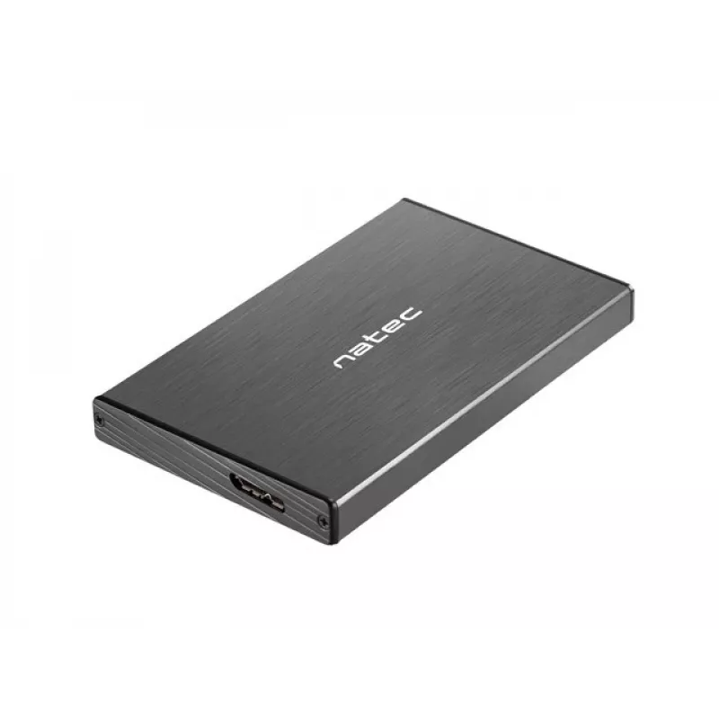 NATEC RHINO GO behuizing USB 3.0 voor 2,5'' SATA HDD/SSD, zwart aluminium