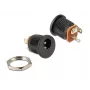 Delock 65503 DC-inbouwbus 2,1 x 5,5 mm, soldeerversie, zwart