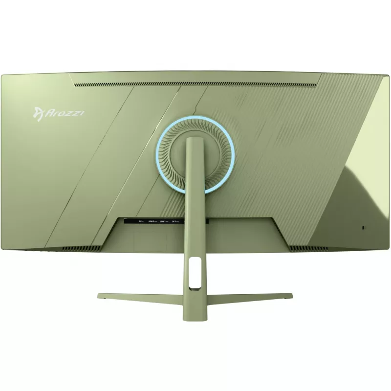 Gebogen computermonitor Arozzi Nova 34 inch (86,4 cm) 3440×1440 AZ-NO-34T2K165-FST groen