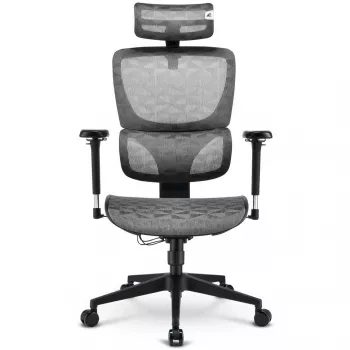Bureaustoel Sharkoon OfficePal C40M mesh zitting mesh rugleuning, grijs, max. 150 kg