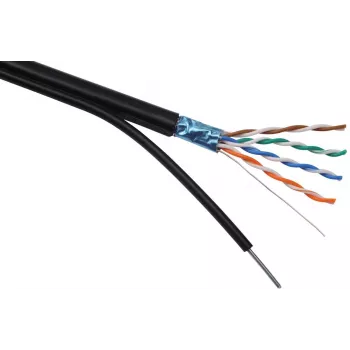 Netwerkkabel Solarix SXKD-5E-FTP-PE-SAM RJ45 CAT5E 305 m zwart