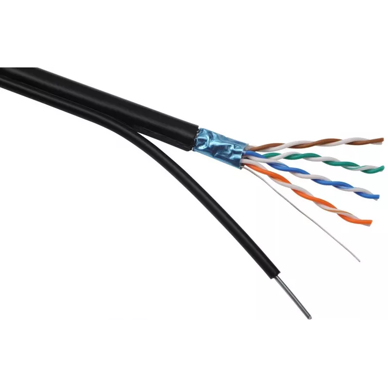 Netwerkkabel Solarix SXKD-5E-FTP-PE-SAM RJ45 CAT5E 305 m zwart